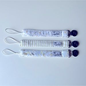 Copper Pearl Set of 3 Binky Clips EUC